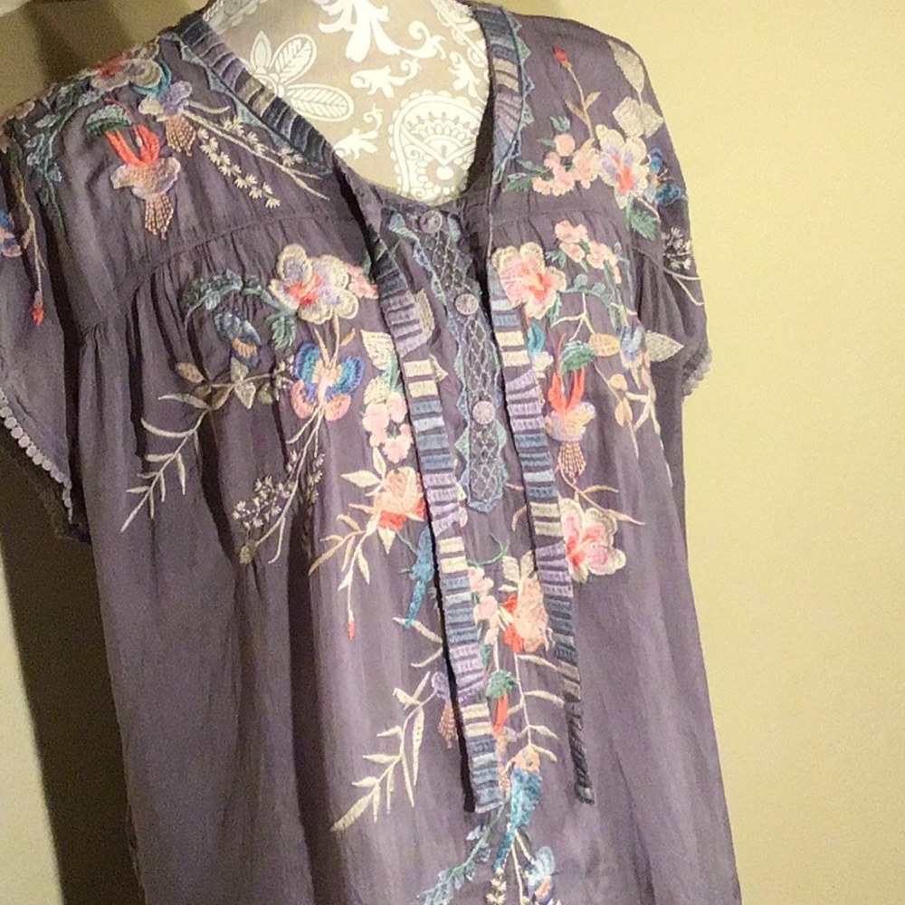 Johnny Was gray tunic